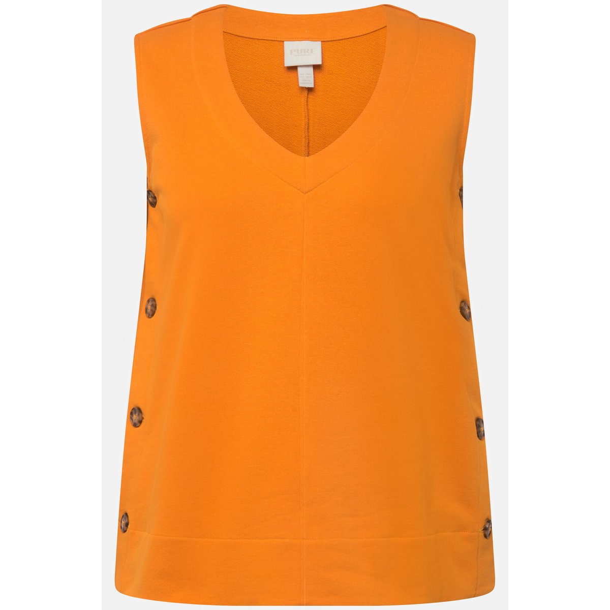 Pull sans manches en molleton mandarine brillante, ULLA POPKEN