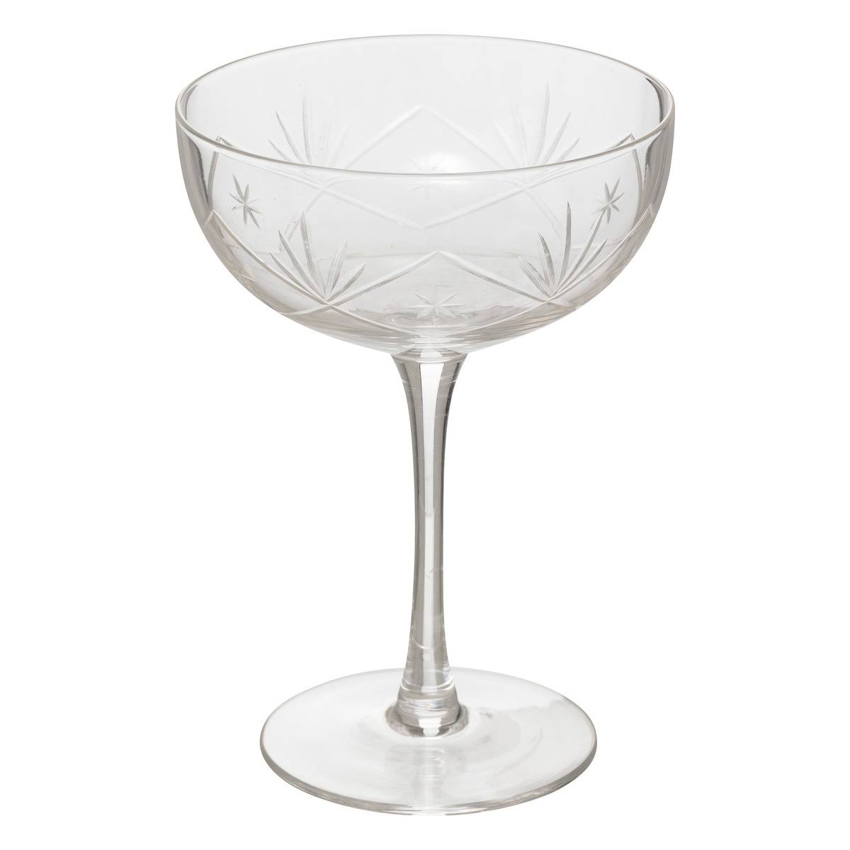 Lot de 6 coupes à champagne en verre 28 cl VICTORIA transparent, SECRET DE GOURMET