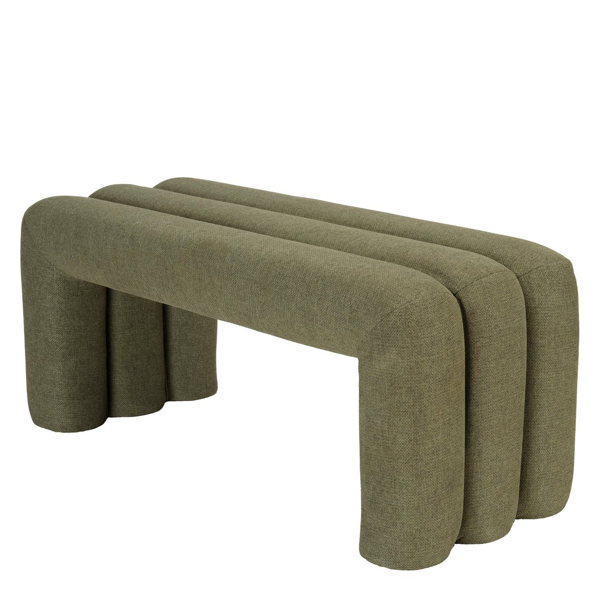 Banc en tissu vert CASTILLE vert, PIER IMPORT