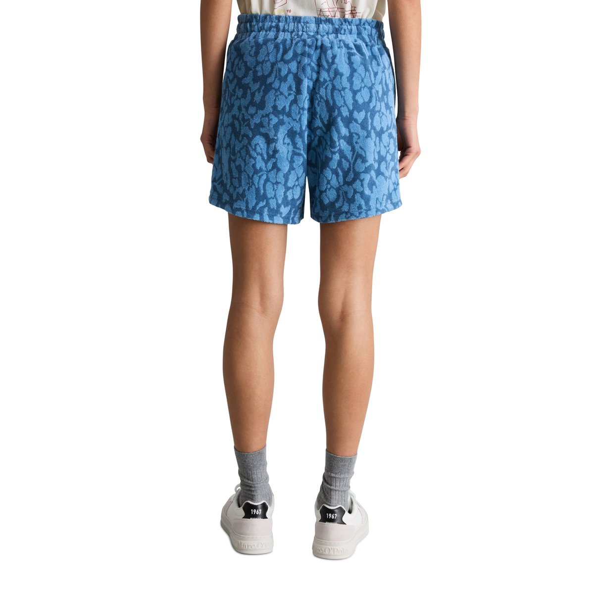 Short en éponge DfC regular en coton organique bleu, MARC O’POLO DENIM