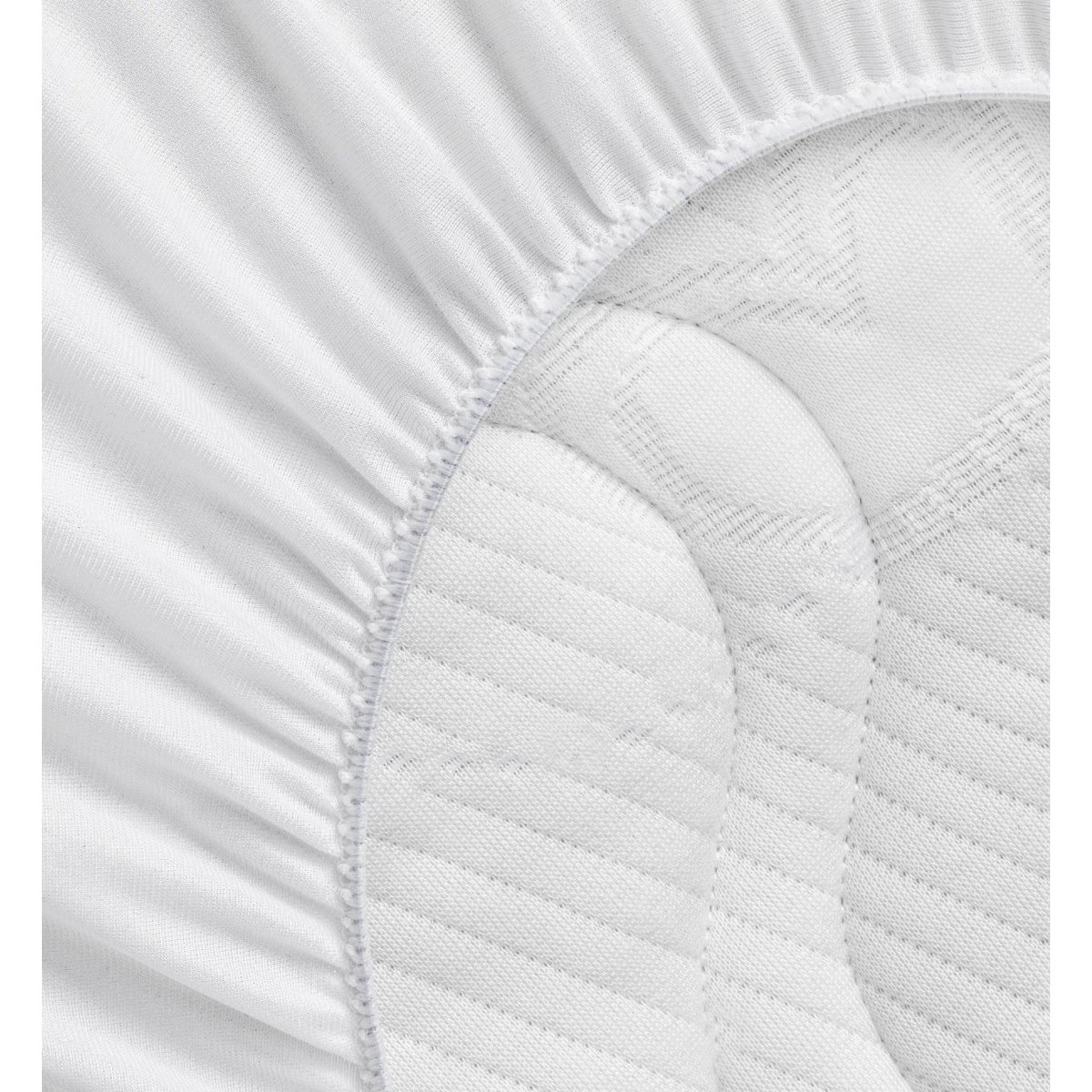 Alèse Berceau Imperméable BOUCLETTE COTON BIO blanc, KADOLIS