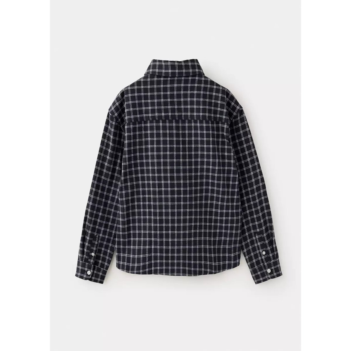 Chemise flanelle à carreaux noir, MANGO KIDS