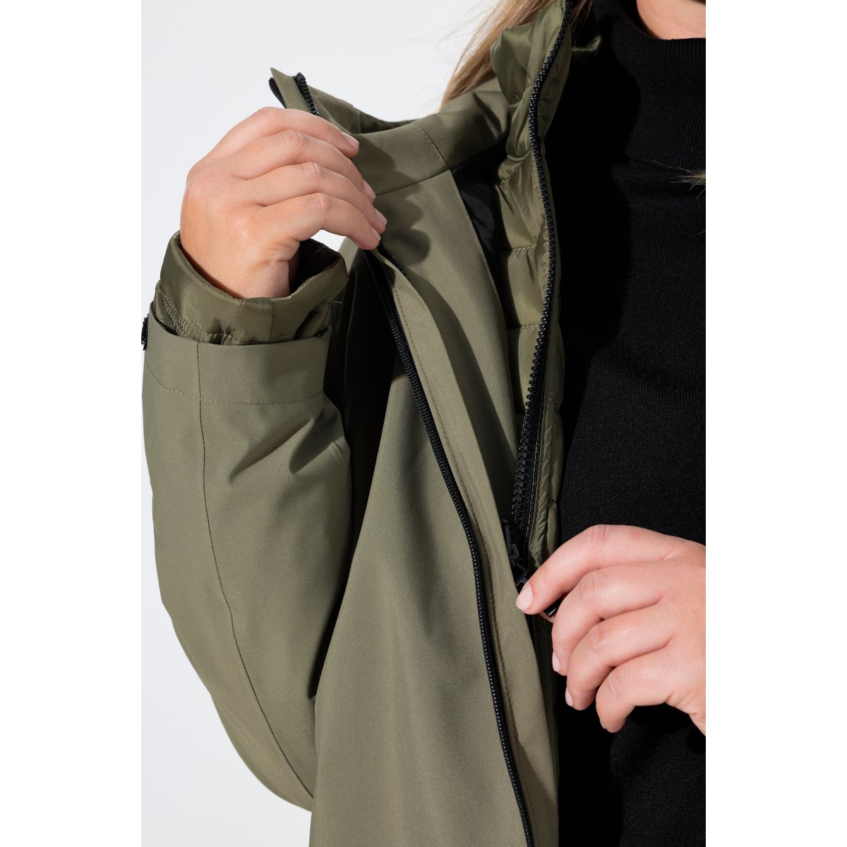 Veste 2-en-1 HYPRAR vert loden, ULLA POPKEN