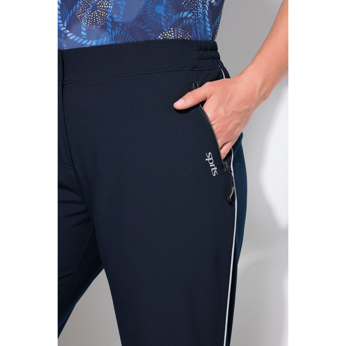 Pantalon fonctionnel, déperlant Powerstretch marine, ULLA POPKEN