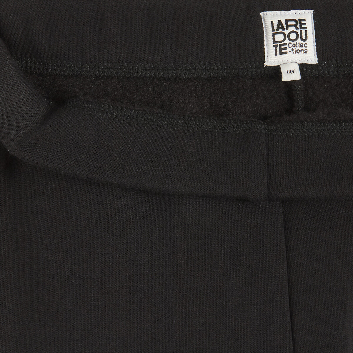 Lot de 2 leggings chauds en molleton noir + gris chiné, LA REDOUTE COLLECTIONS