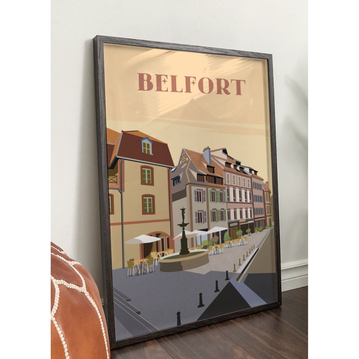 Affiche ville Belfort 2 blanc, L'AFFICHERIE