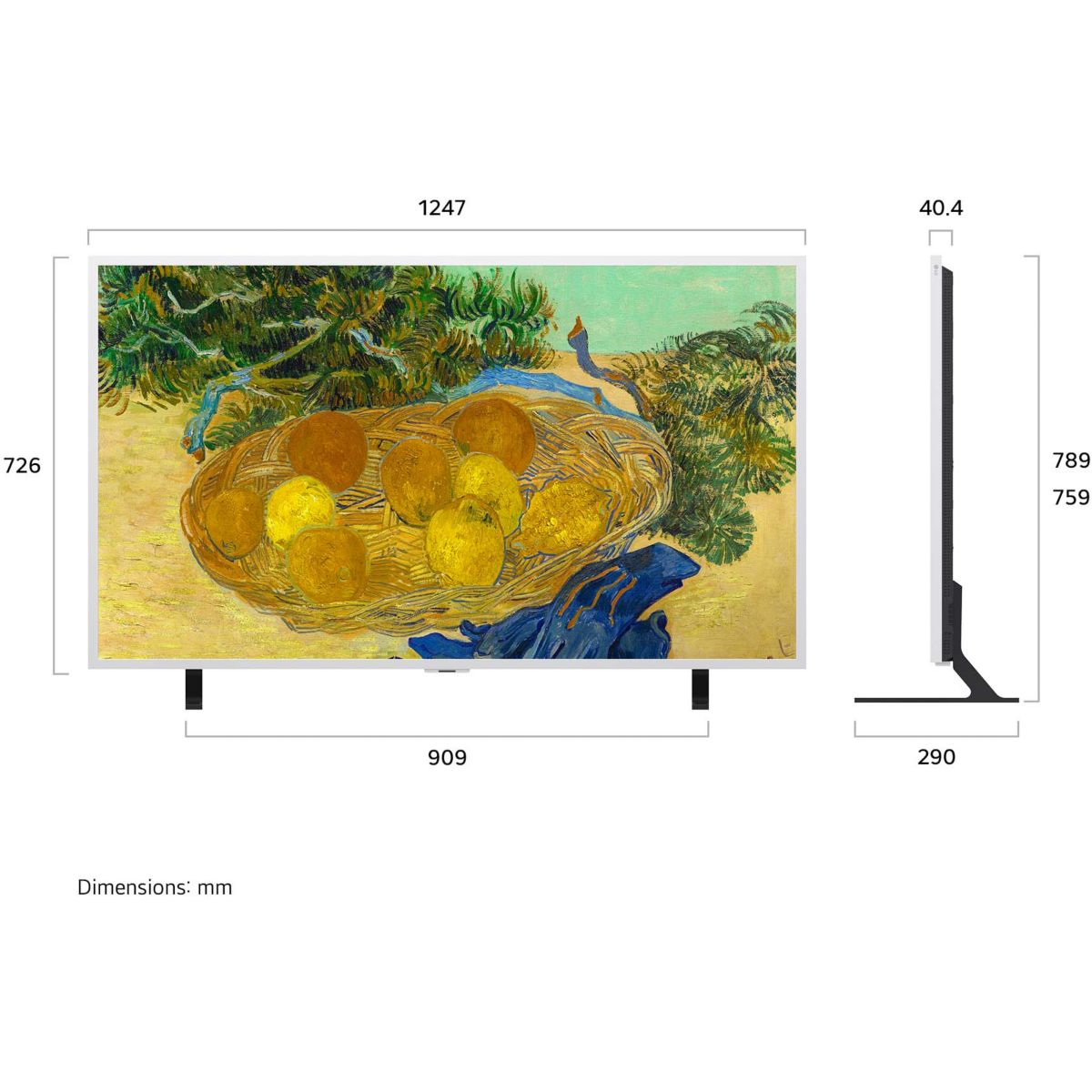 TV Mini LED Gallery 55LX7B6LA (2026) 55" (139 cm) couleur unique, LG