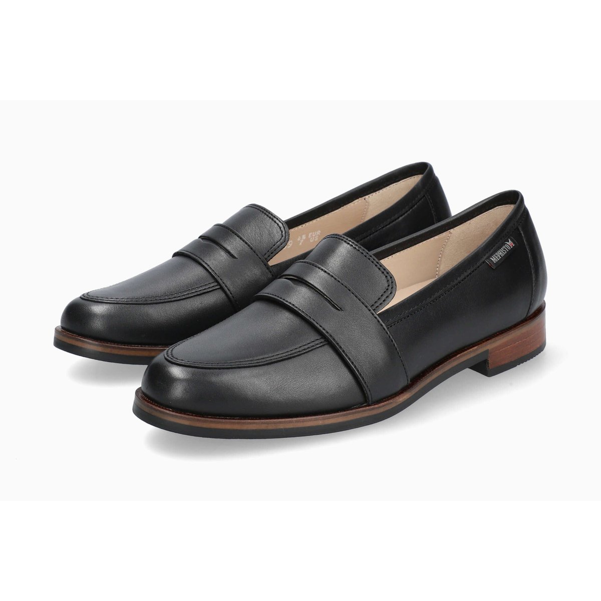 Mocassins en cuir HADELE noir 5143, MEPHISTO