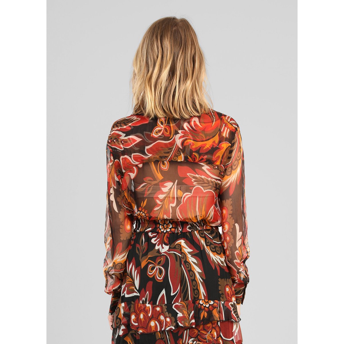 Chemise SABELYNA tosca noir, AN'GE