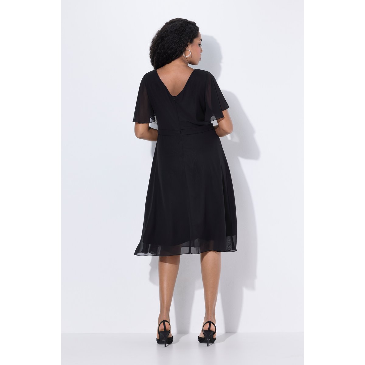 Robe de soirée en mousseline noir, ULLA POPKEN