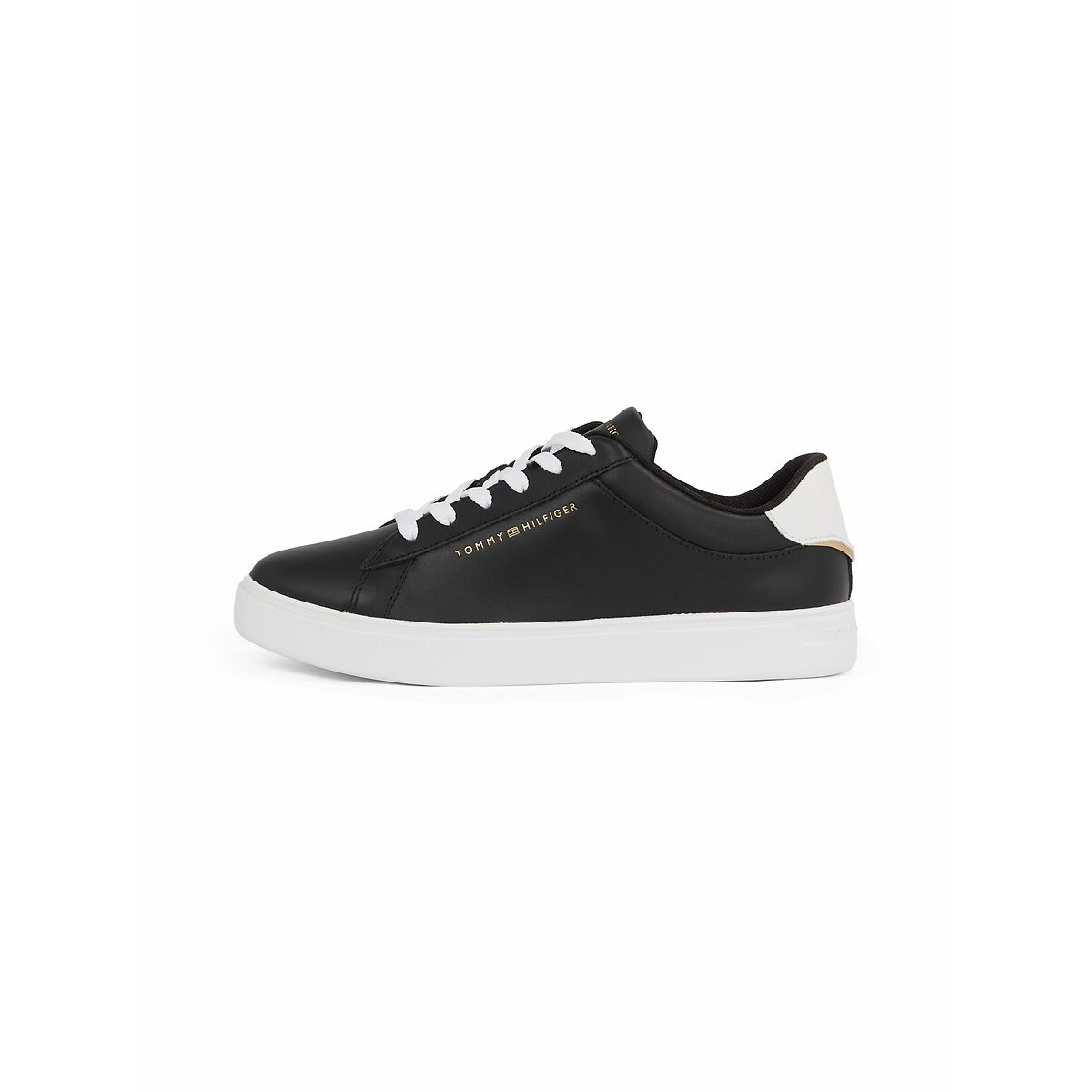Sneakers Court in pelle Essential nero , TOMMY HILFIGER