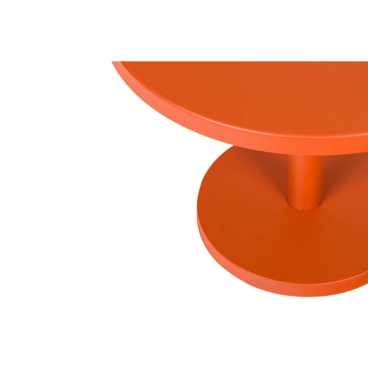 Table d'appoint ronde basse ODO écorce d’orange, NOO.MA