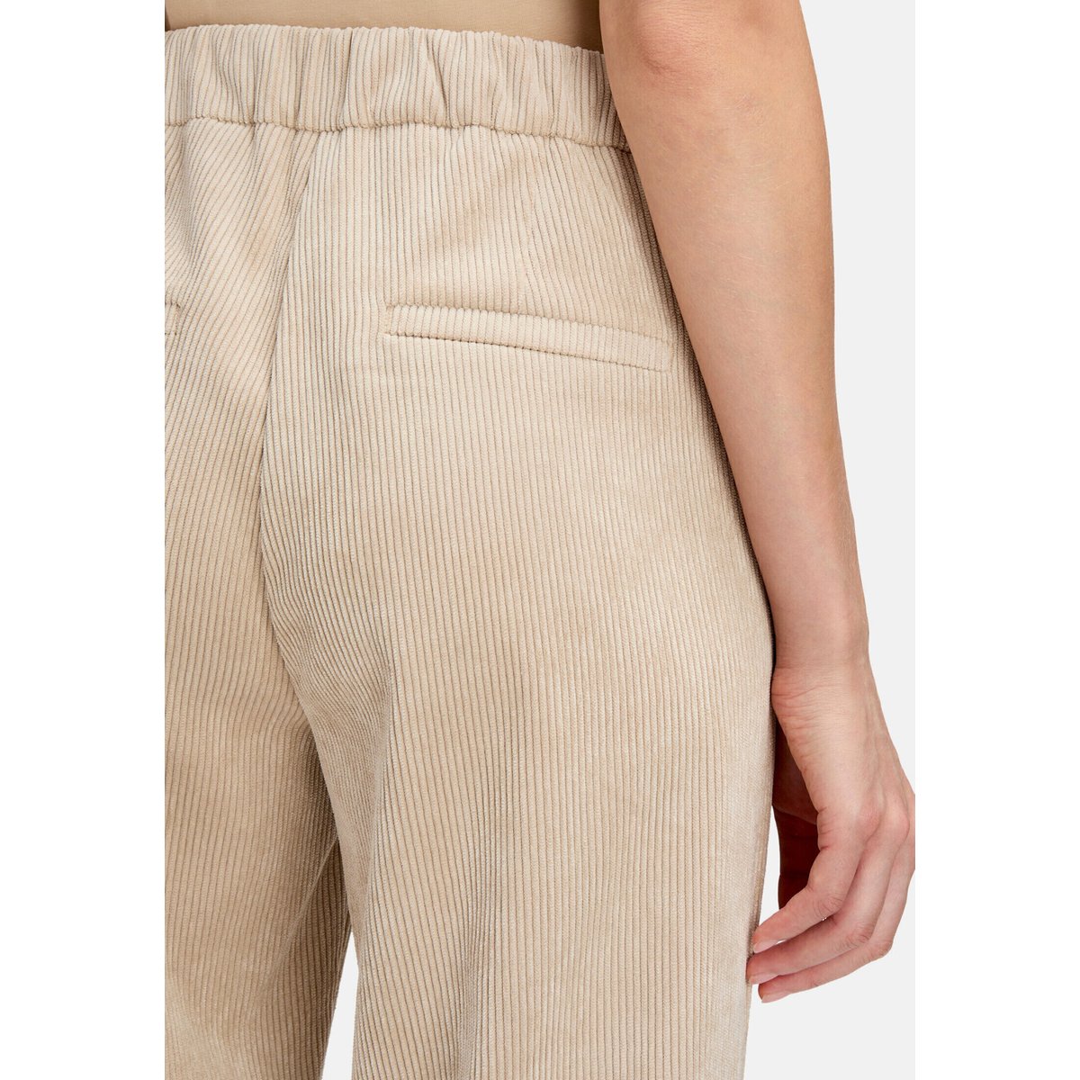 Pantalon à enfiler à poches extérieures beige, BETTY BARCLAY