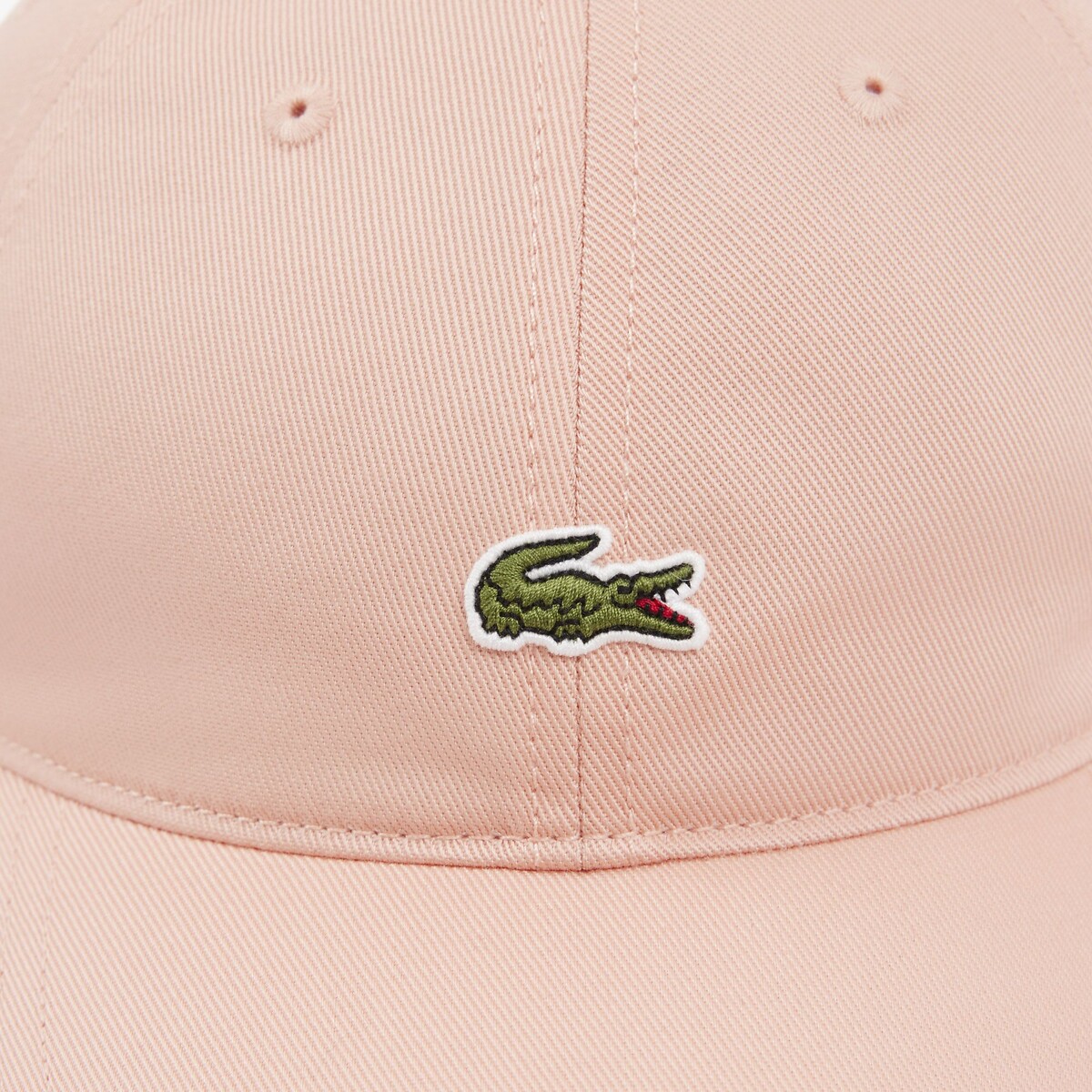 Casquette twill de coton saumon, LACOSTE
