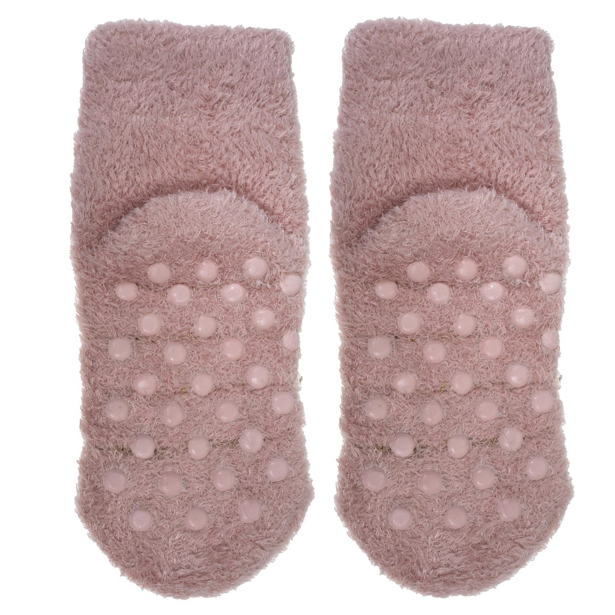 Chaussettes anti-dérapantes mouton blush en maille rose, ISOTONER