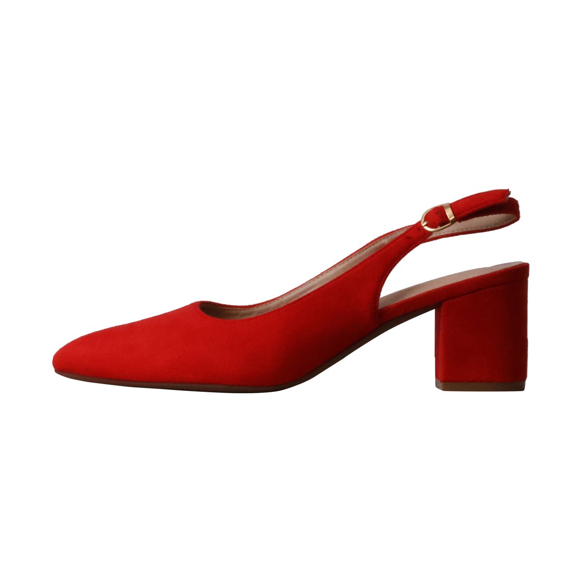Escarpin à Talon La Bottine Souriante rouge, ENZA NUCCI