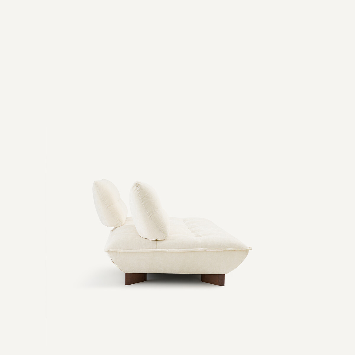 Banquette modulable velours chenille, Kaori blanc, AM.PM