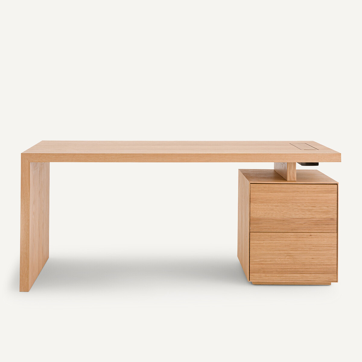 Mikube Oak and Veneered Desk Table Top L175 natural oak, AM.PM