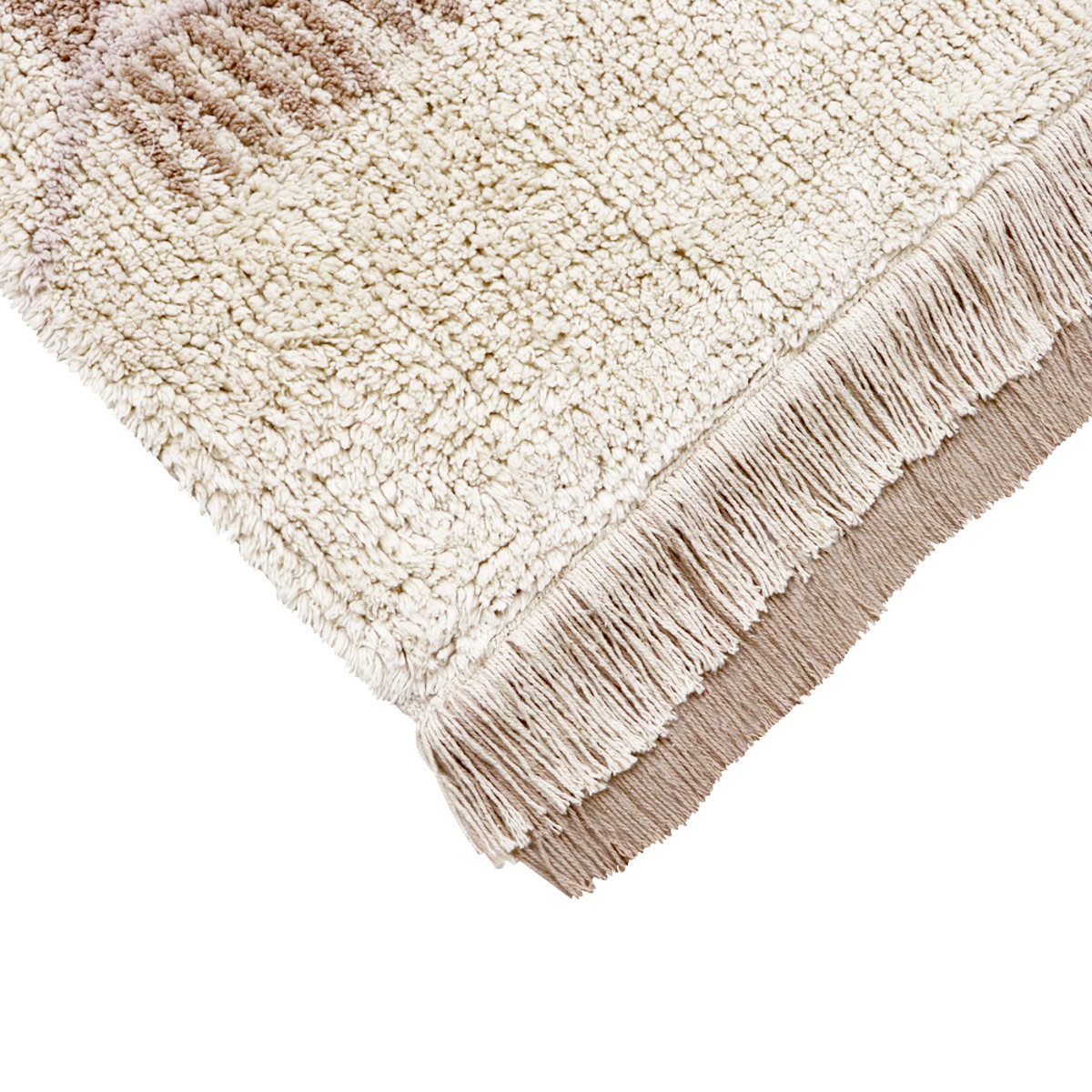Tapis Rectangulaire en coton Forêt de pins COTTON WOODS beige, LORENA CANALS