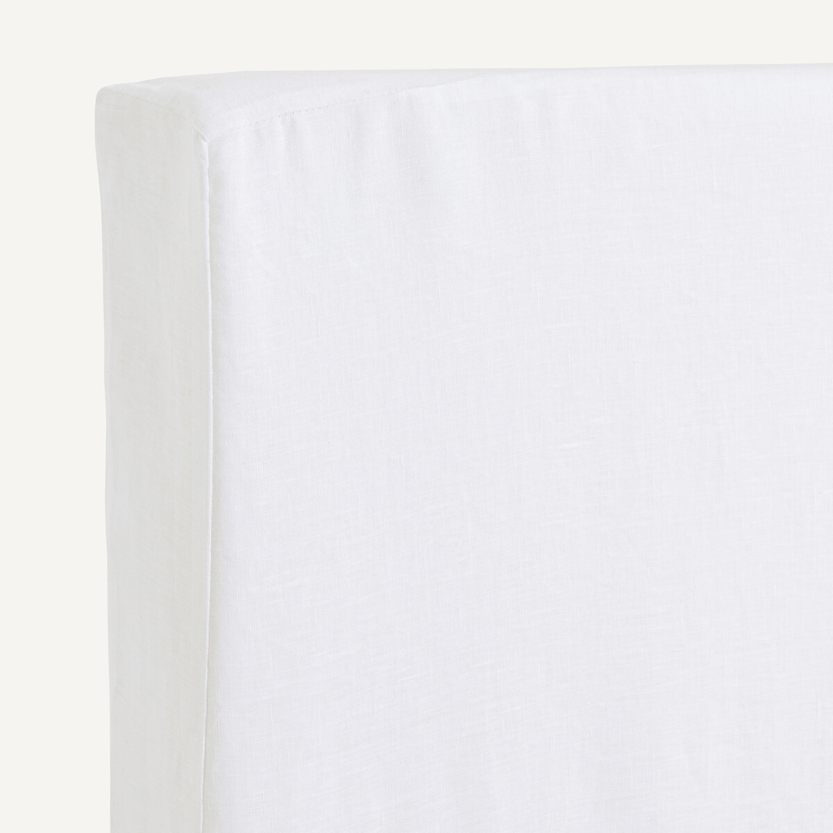 Housse tête de lit pur lin STADIA hauteur 120 cm blanc, AM.PM
