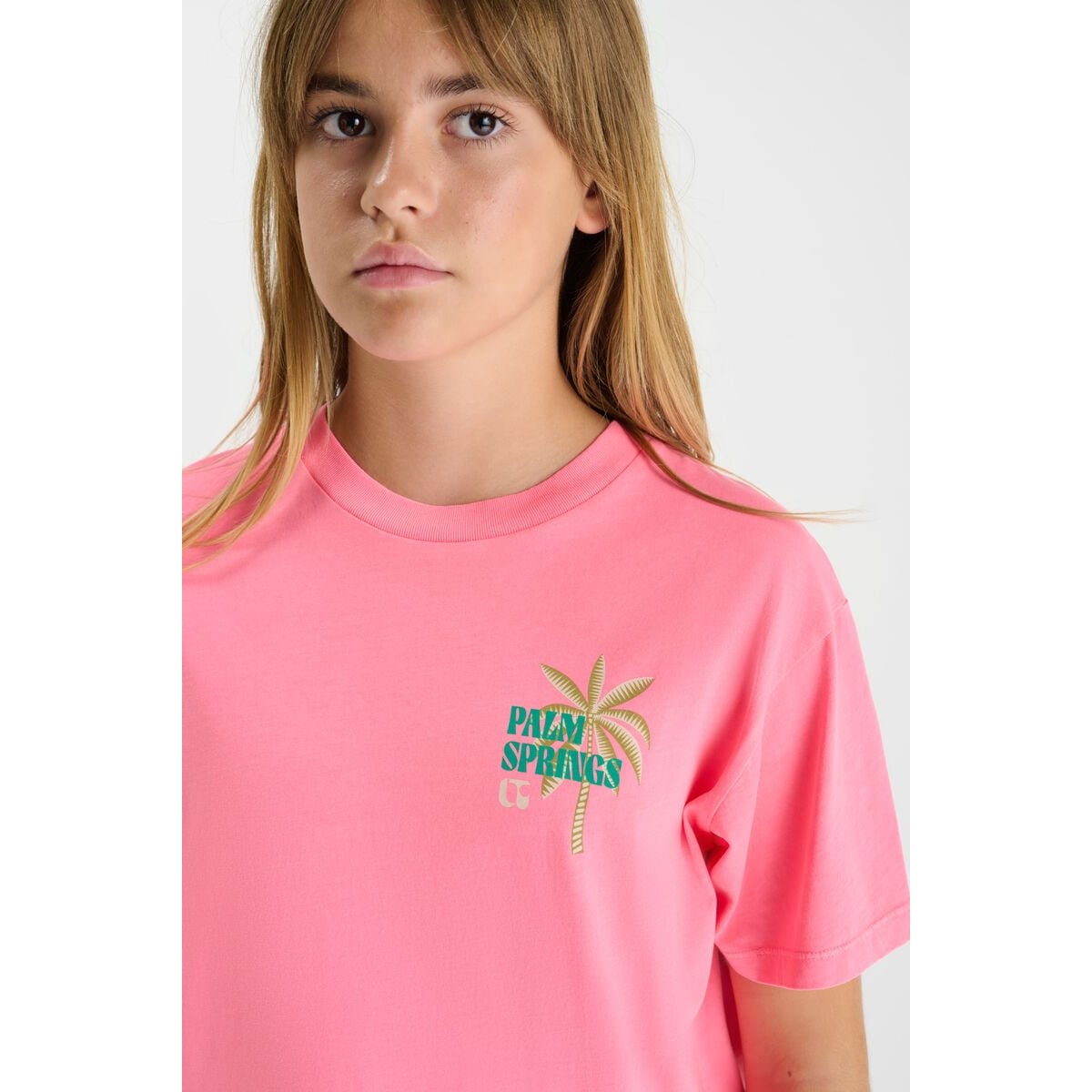 Tee-Shirt PALMSGI pink fluo, LE TEMPS DES CERISES
