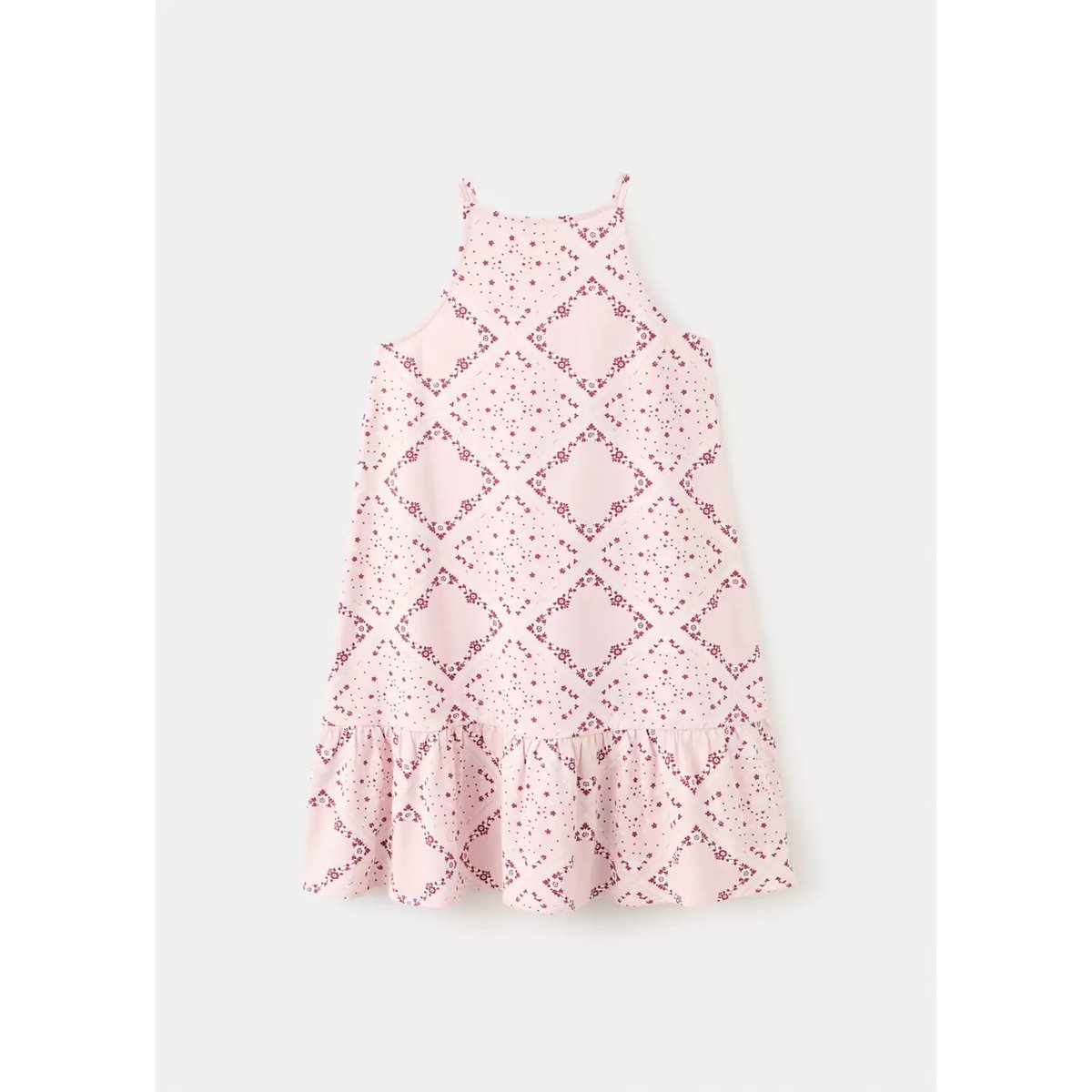 Robe coton imprimée rose, MANGO KIDS