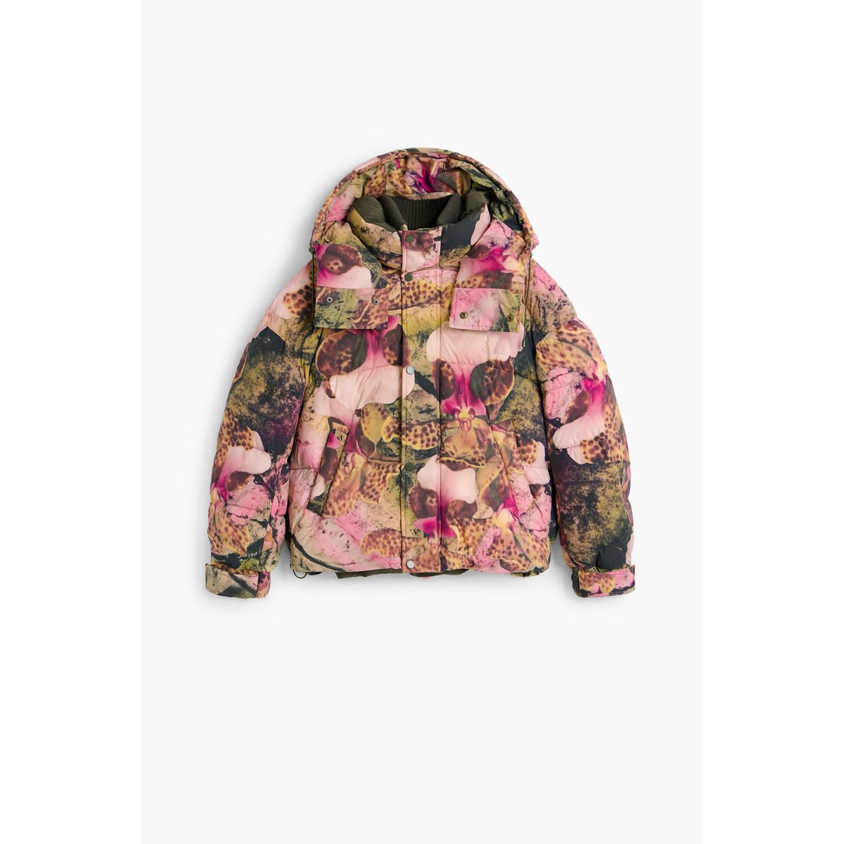 Manteau matelassé à capuche M. C. Lacroix rose, DESIGUAL