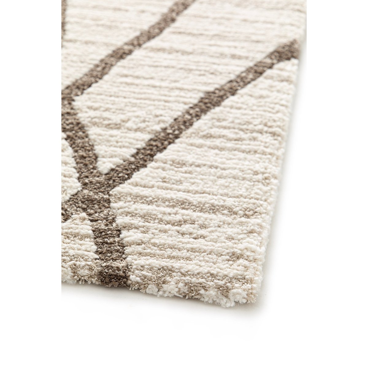Tapis doux et design STRIA beige sable, AFK LIVING
