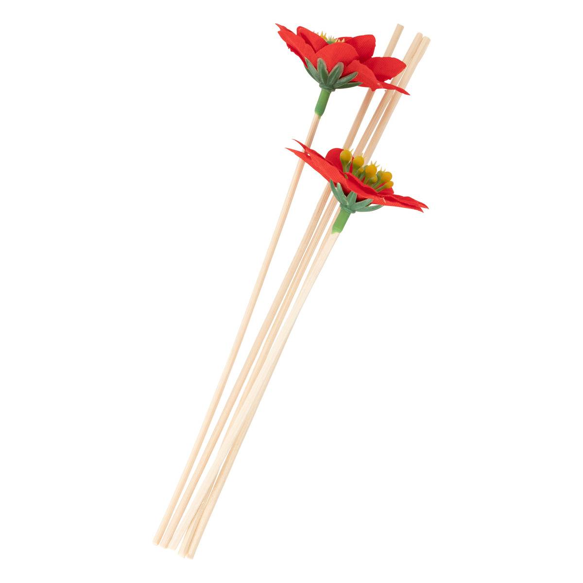 Diffuseur poinsettia rouge 100ml rouge, FEERIC LIGHTS & CHRISTMAS