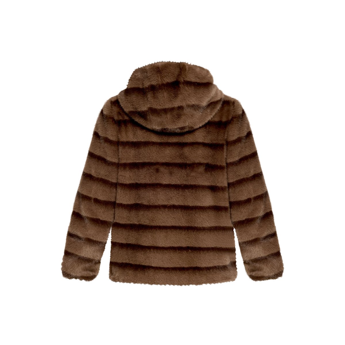 Veste en peluche à capuche taupe/marron, BETTY BARCLAY