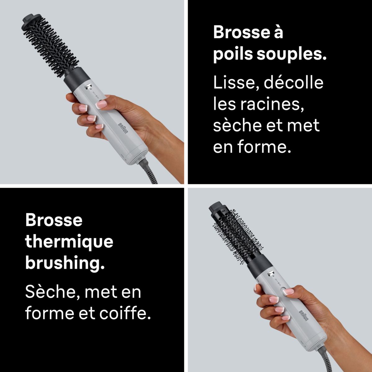 Brosse soufflante AS1.52 BRAS152E couleur unique, BRAUN