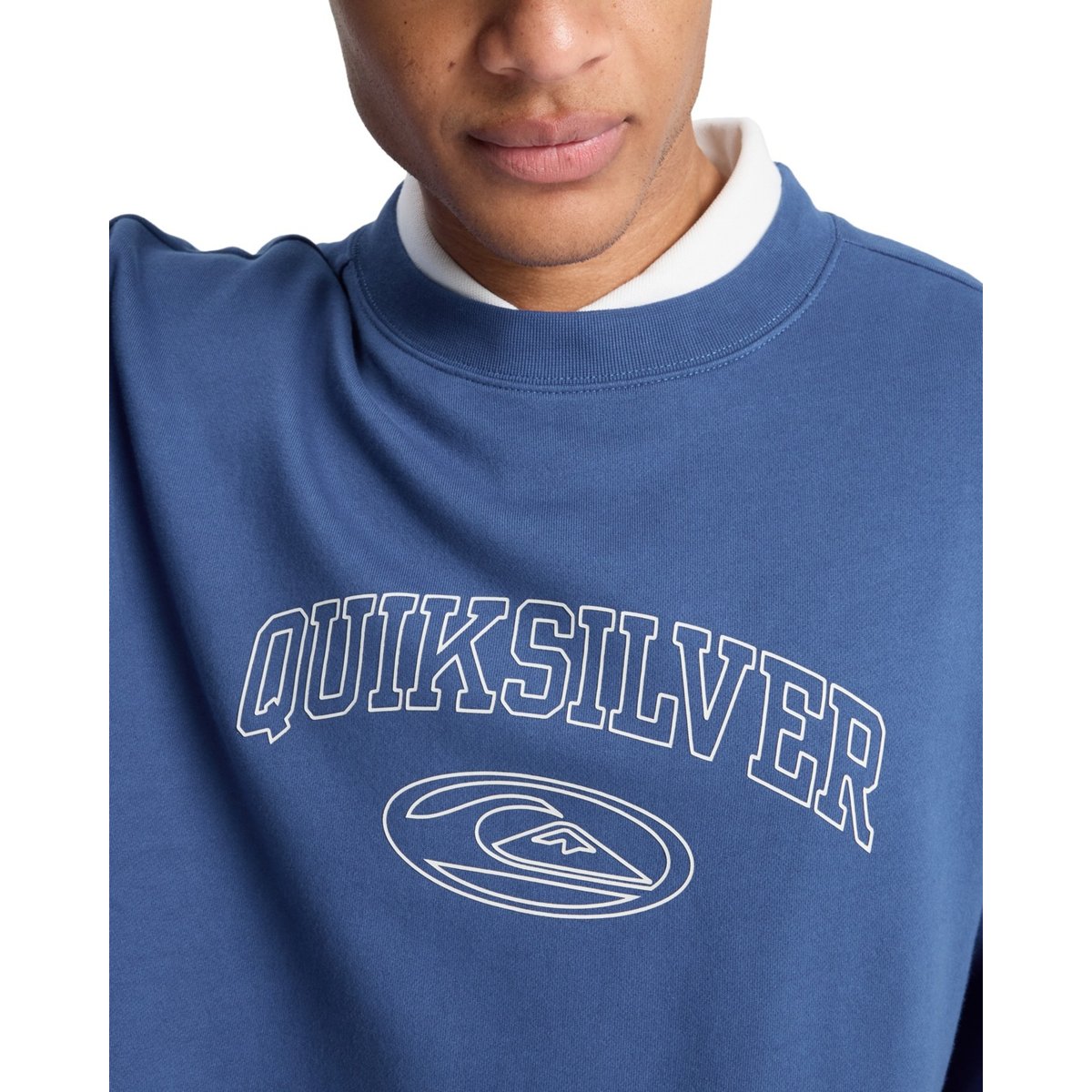 Sweat NEW ICONIC bleu monaco blue, QUIKSILVER