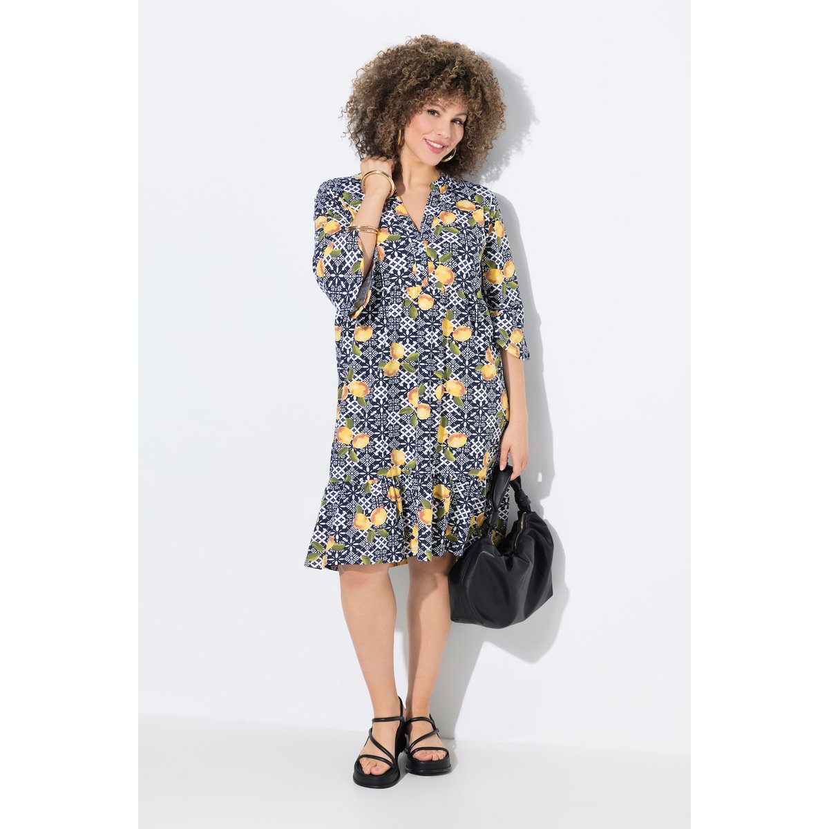Robe en jersey marine, ULLA POPKEN