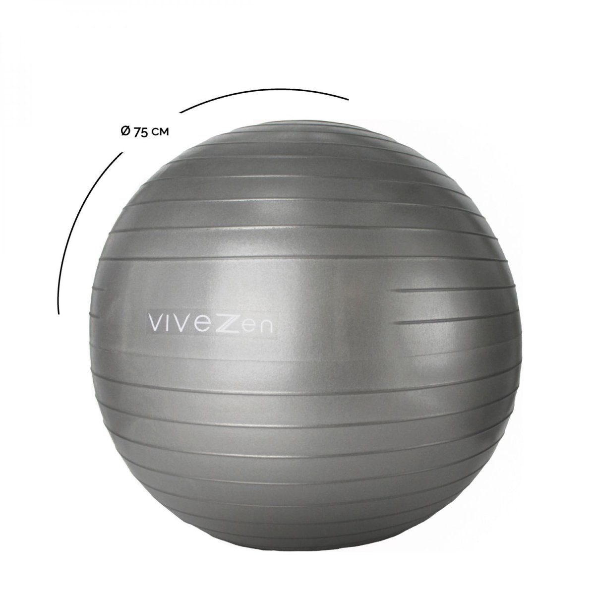 Ballon de yoga gris, VIVEZEN