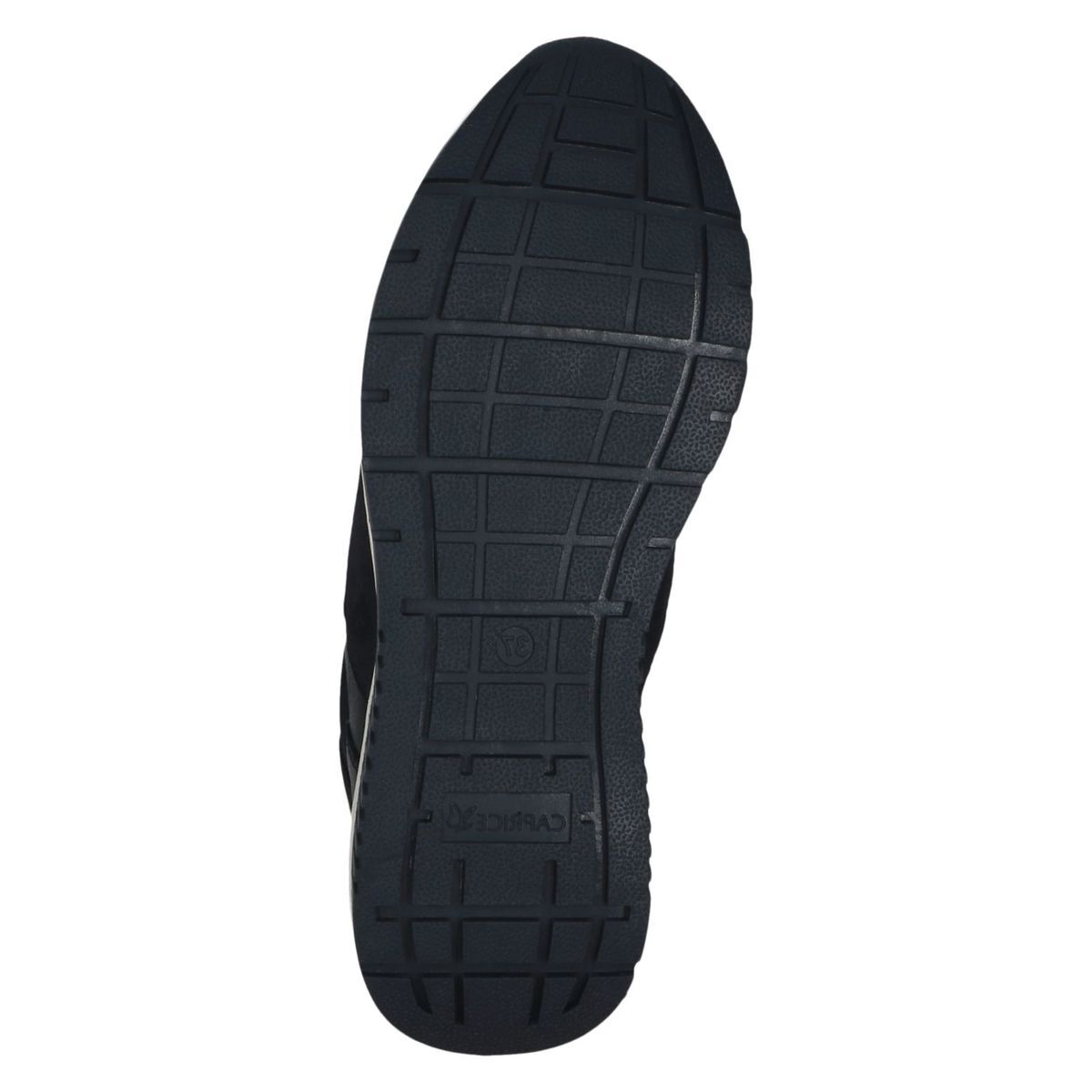 Basket en cuir bleu blue océan combiné, CAPRICE