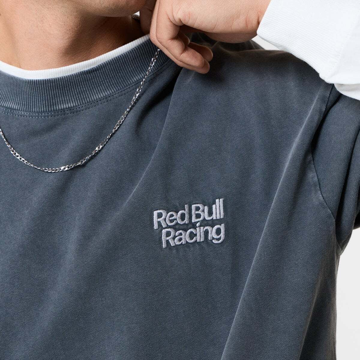 Red Bull Racing T-Shirt À Coupe Ample Avec Imprimé Au Dos gris industriel, PEPE JEANS
