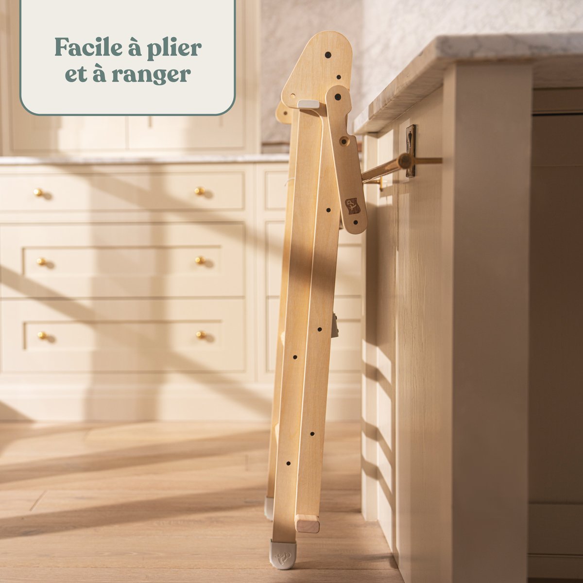Tour d'apprentissage pliable marron - blanc, ACTIVE TOTS