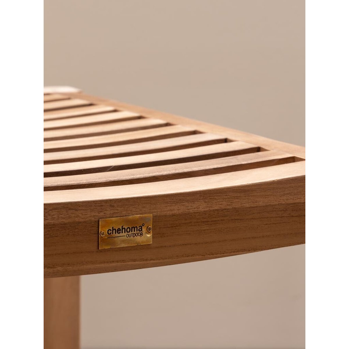Chaise en teck TIRAMA bois clair, CHEHOMA