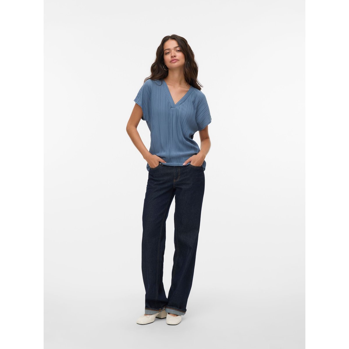 Top china blue, VERO MODA