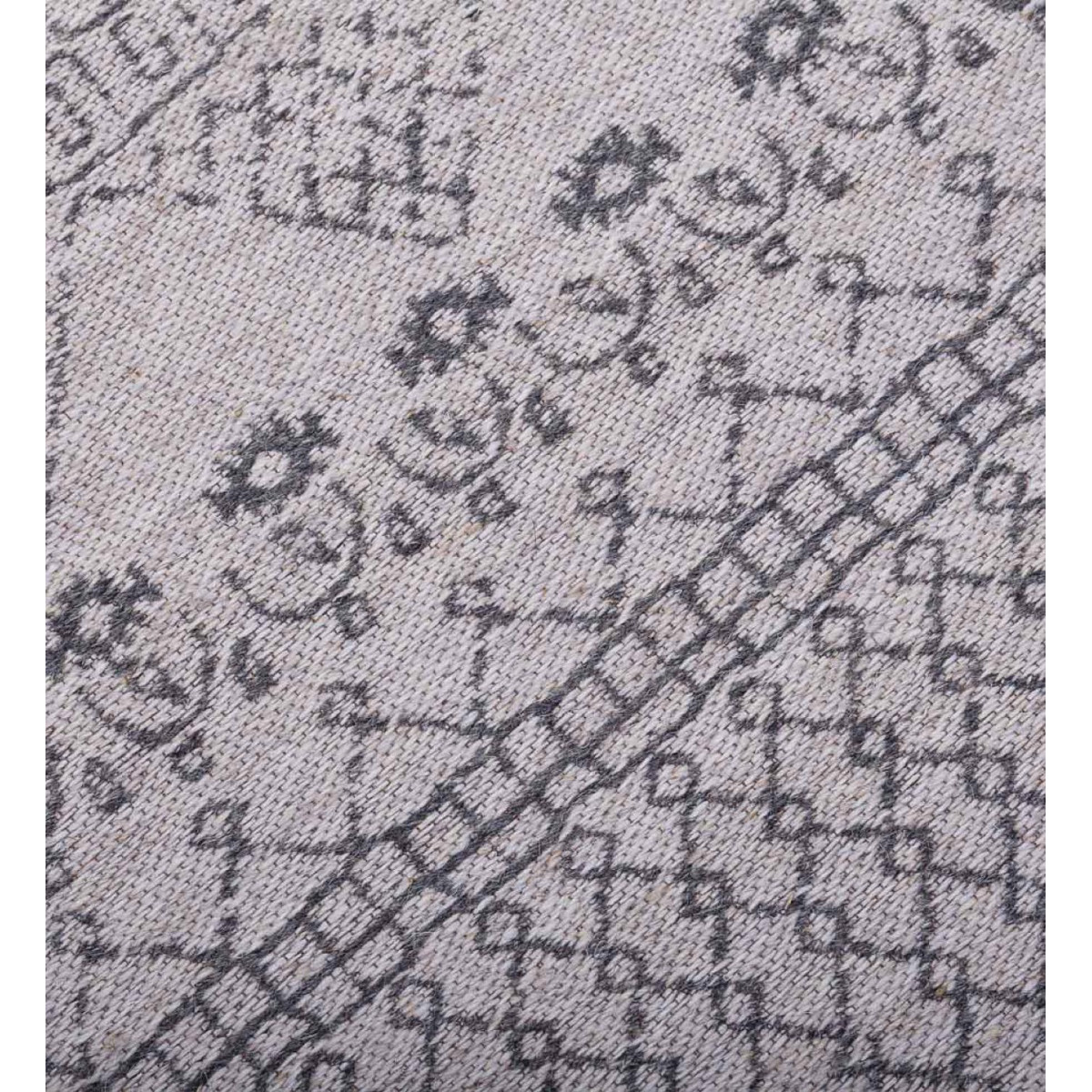 Tapis laine gris, DECORATION D’AUTREFOIS