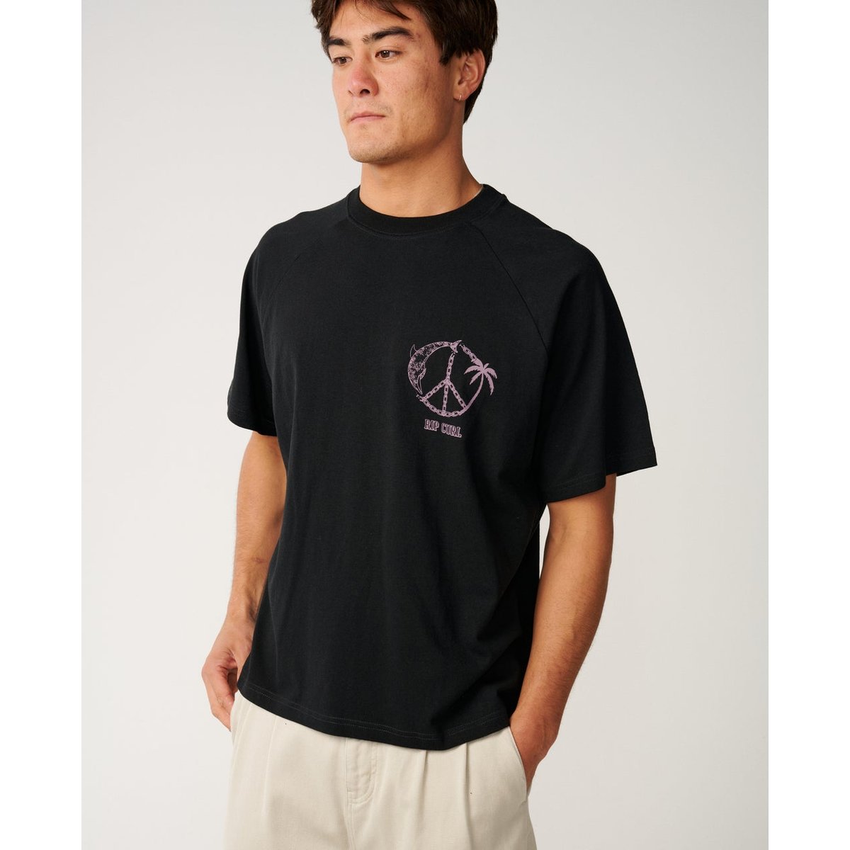 T-shirt DISORDER Dolphin black, RIP CURL