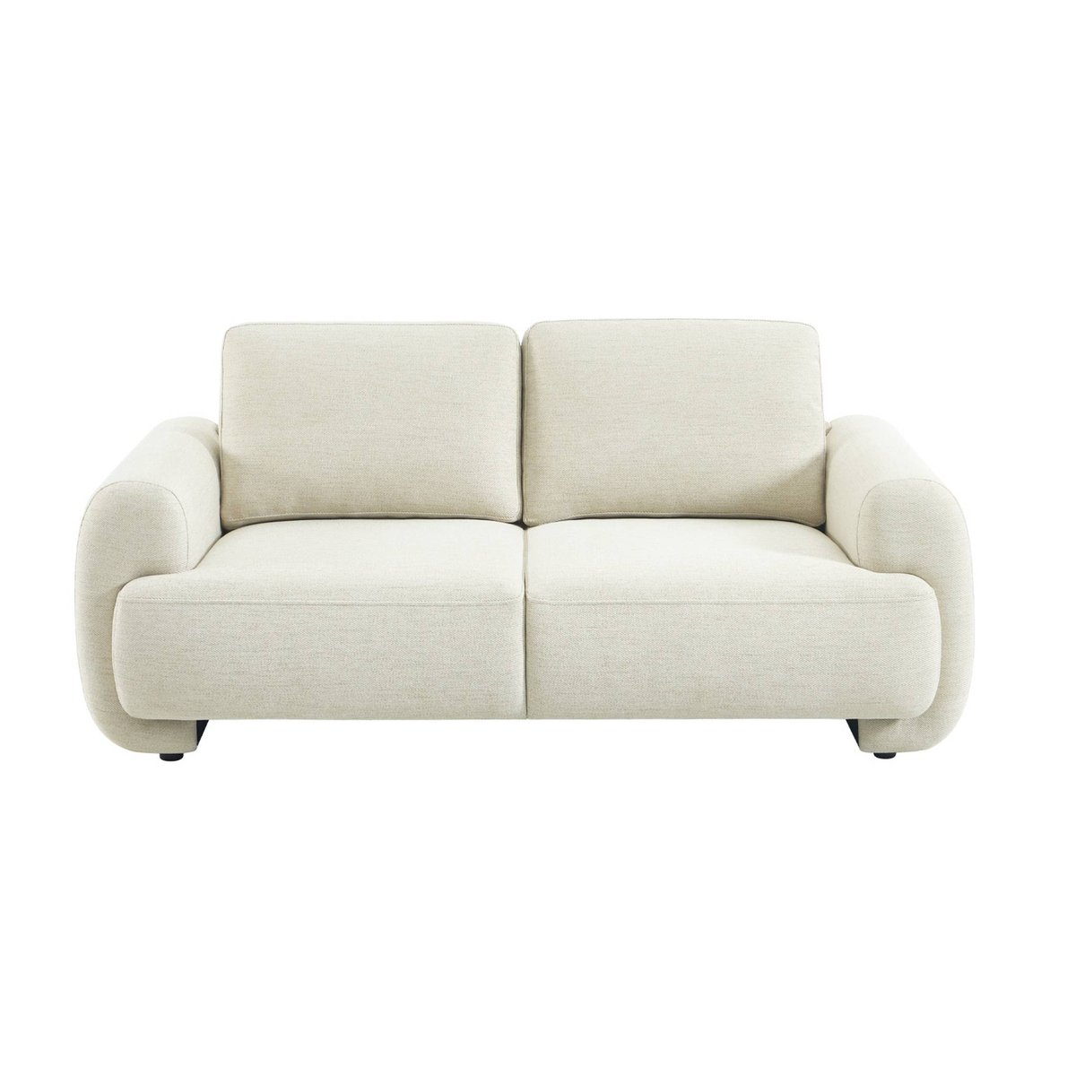 Canapé 2 places tissu  ZENIO crème, SWEEEK