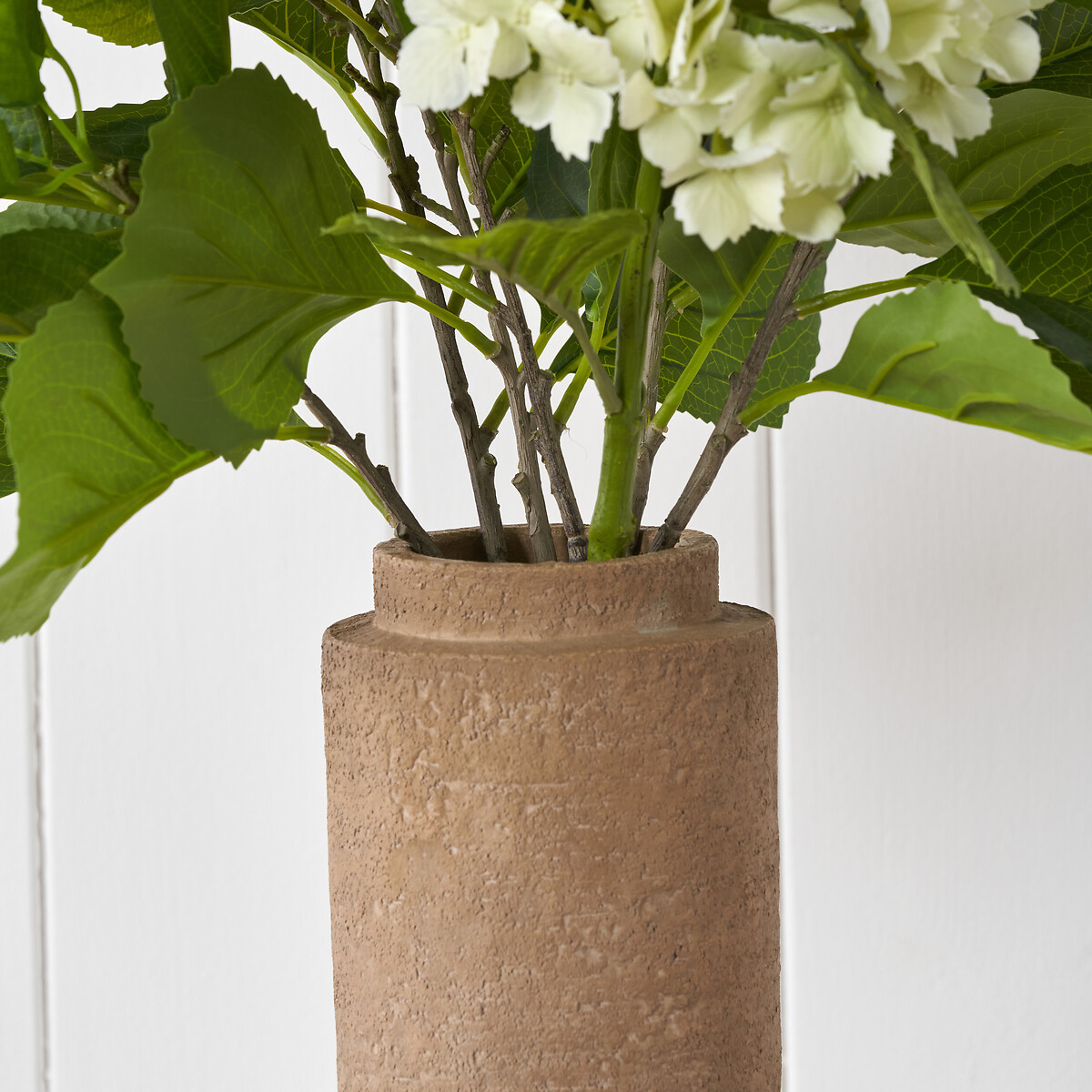 37cm Tall Concrete Brown Stoneware Vase brown              , ÉDITÉ
