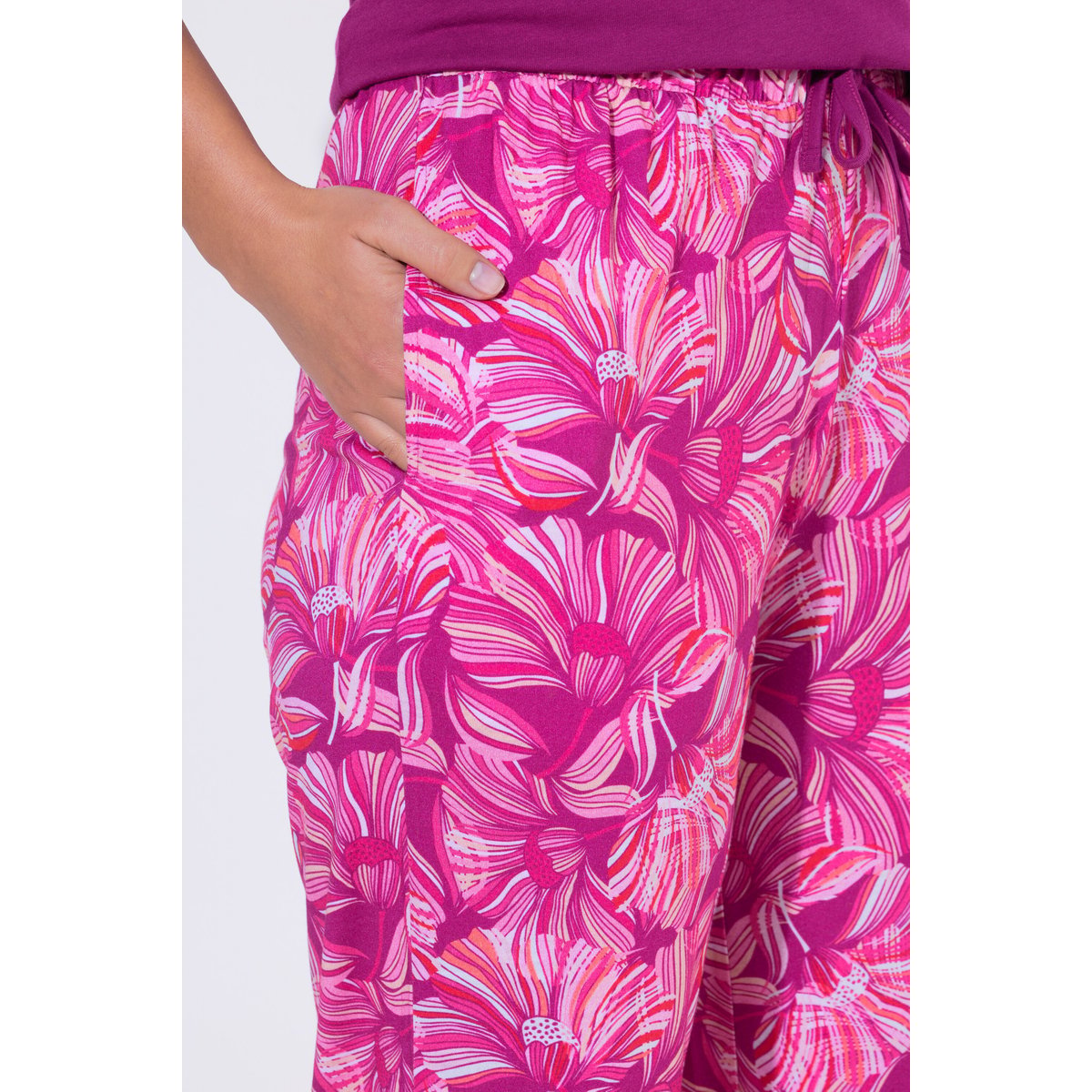 Pyjama, bandes fantaisie baie, ULLA POPKEN