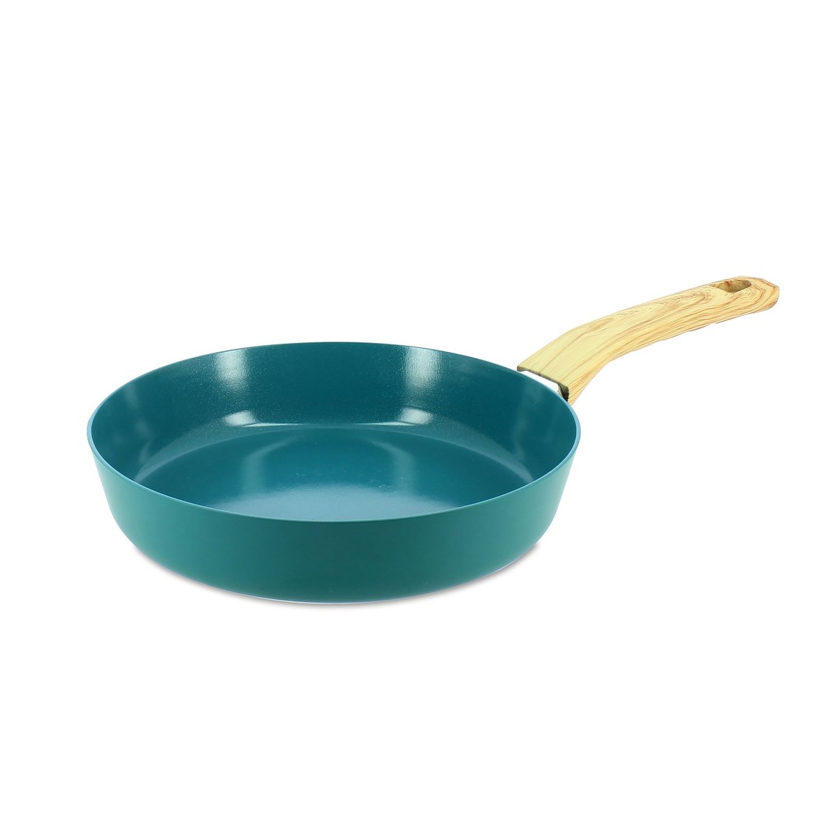 Poêle 24cm en aluminium recyclé, COLORAMA bleu canard, MENASTYL