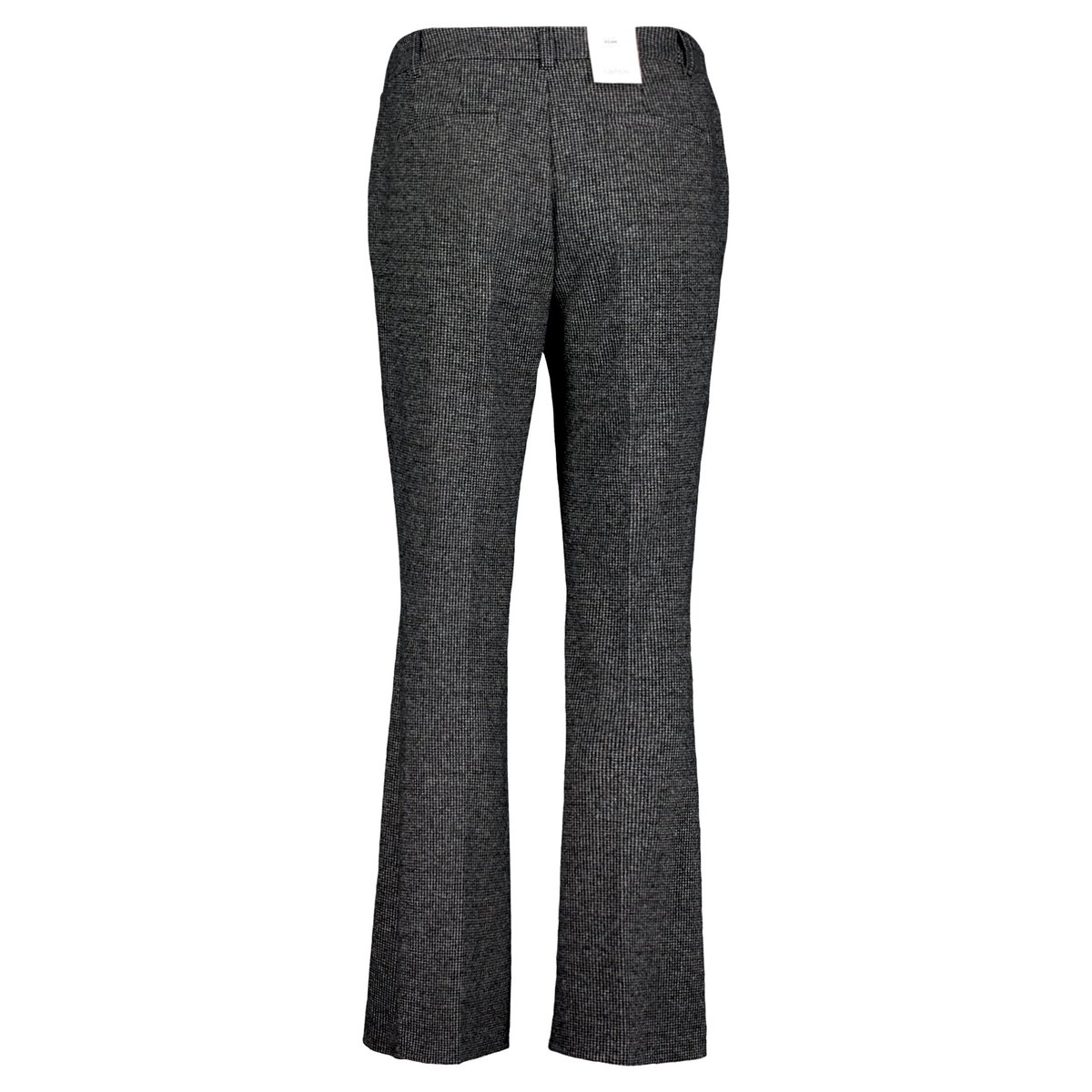 Pantalon en toile à plis repassés noir/gris, CARTOON