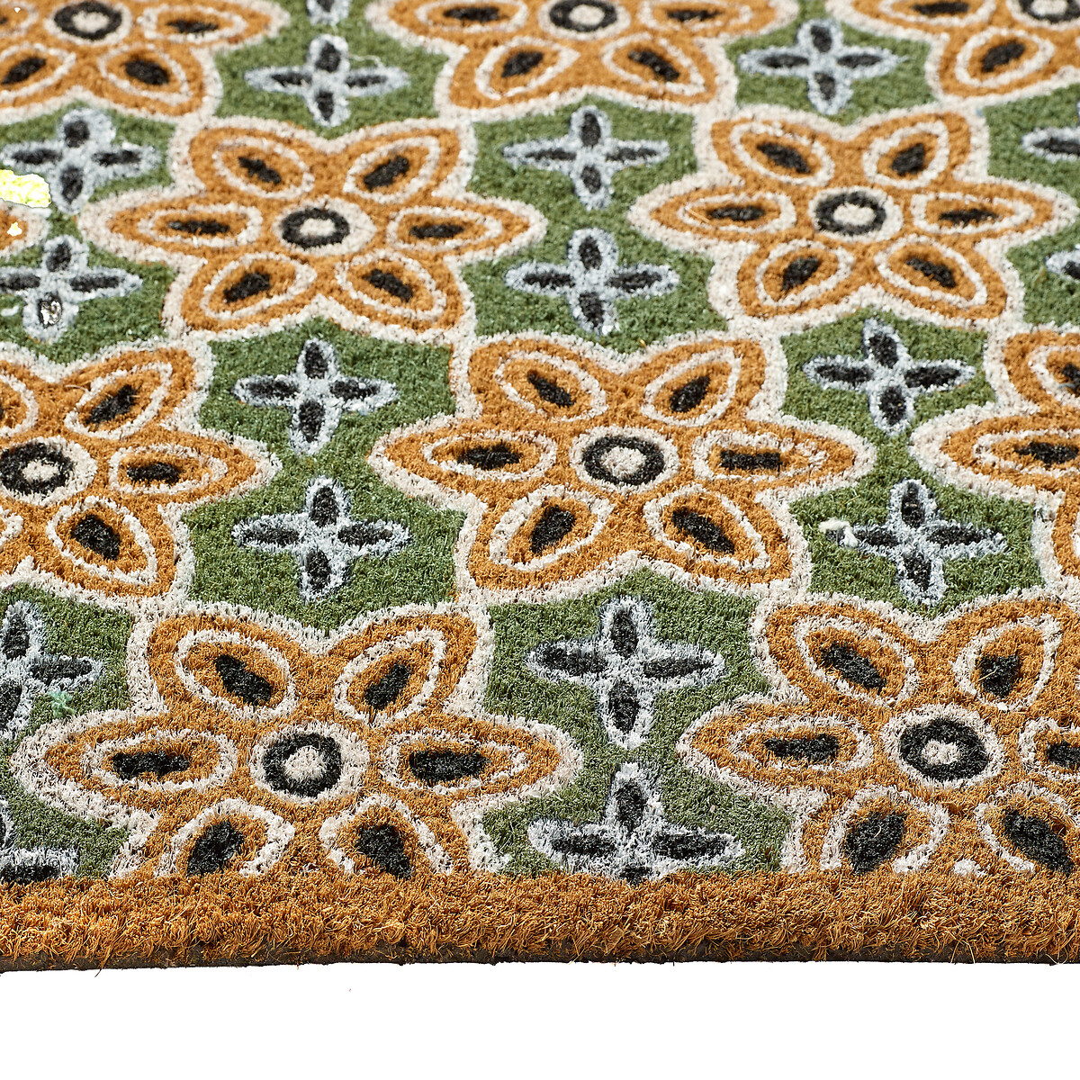 Woodblock Print Doormat sage, MY MAT