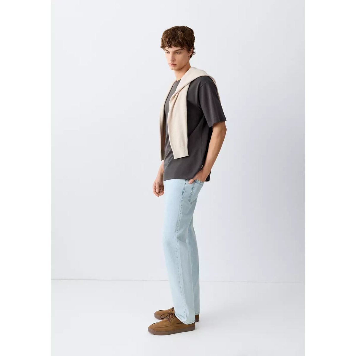 Jean regular-fit bleu clair, MANGO TEEN