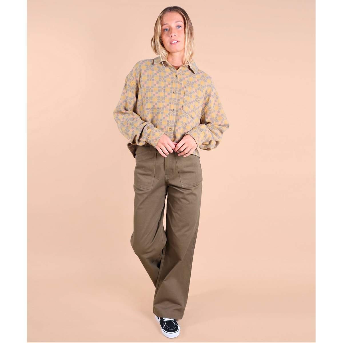 Chemise courte AOP TILE multicolore, OXBOW