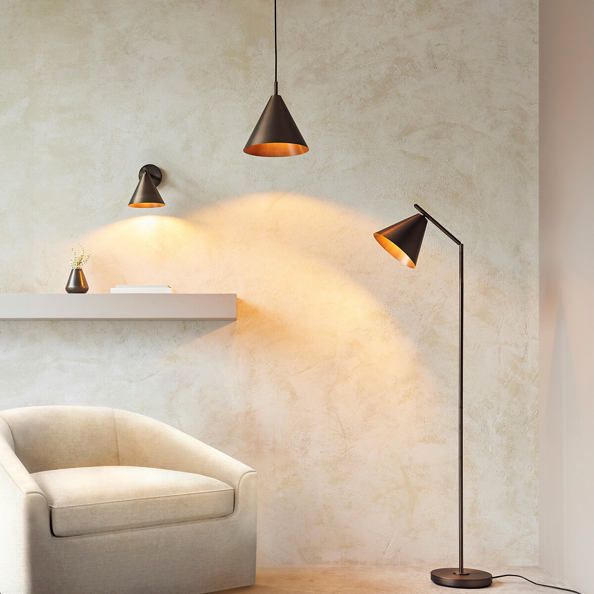 Carlow Dome Pendant Light bronze, ÉDITÉ
